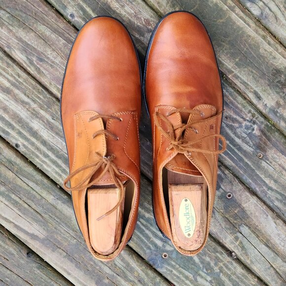 Tod’s Lace up Classic Brown Leather Oxford Vitbram Sole Men’s Dress Shoes Sz 9 main image 5